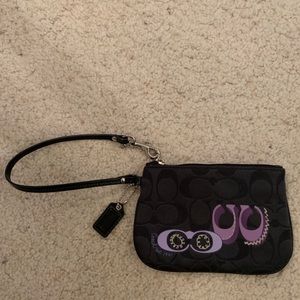 Black Coach wristlet